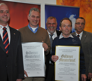 Verleihung eines goldenen und eines silbernen Meisterbriefes